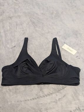 Soma Intimates Embraceable Wireless Unlined Bra 38B Black